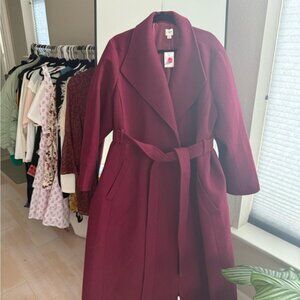 J. Crew Burgandy Maroon Coat